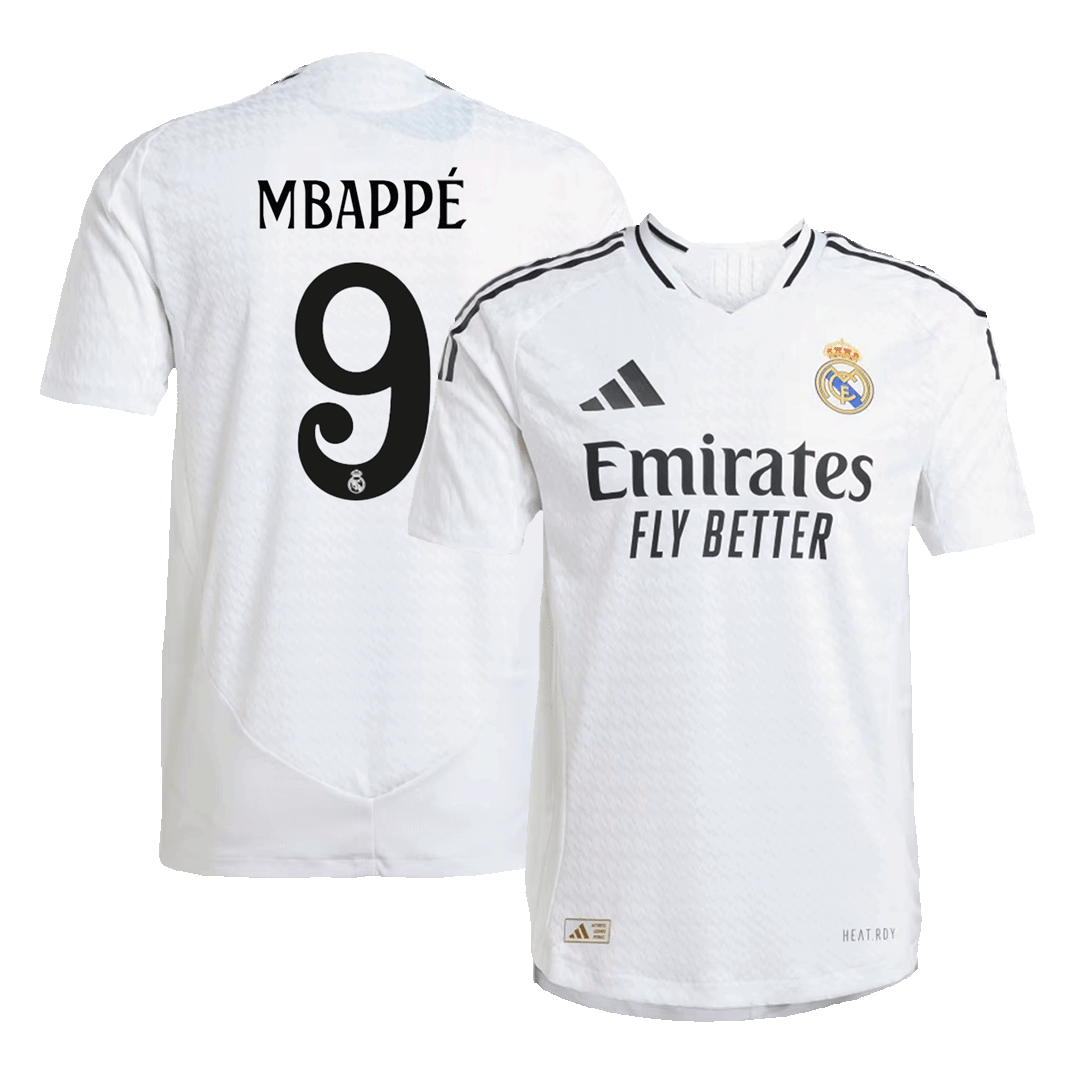 MBAPP?? #9 Real Madrid Home Authentic Soccer Jersey 2024/25