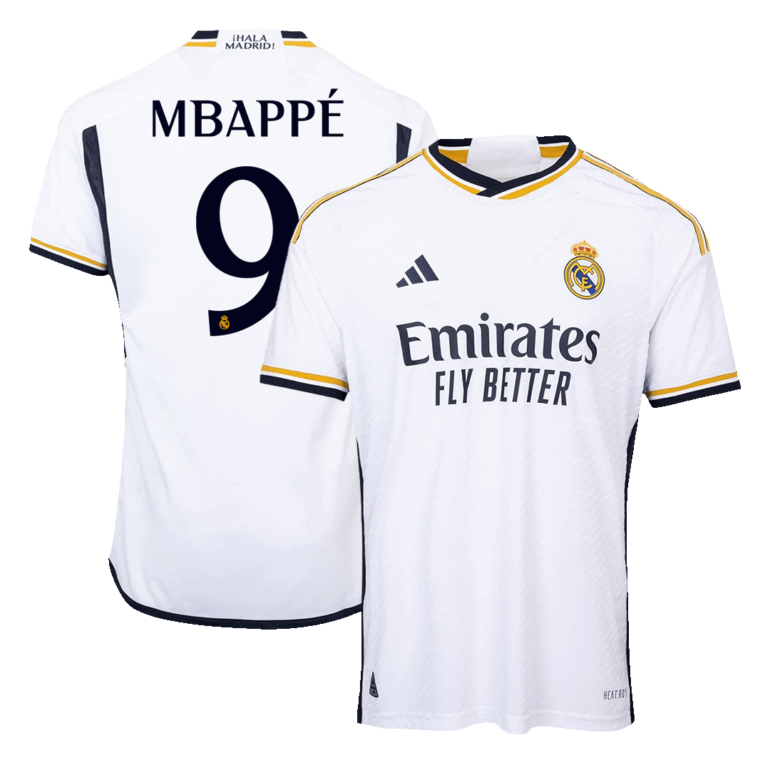MBAPP #9 Real Madrid Home Authentic Soccer Jersey 2023/24