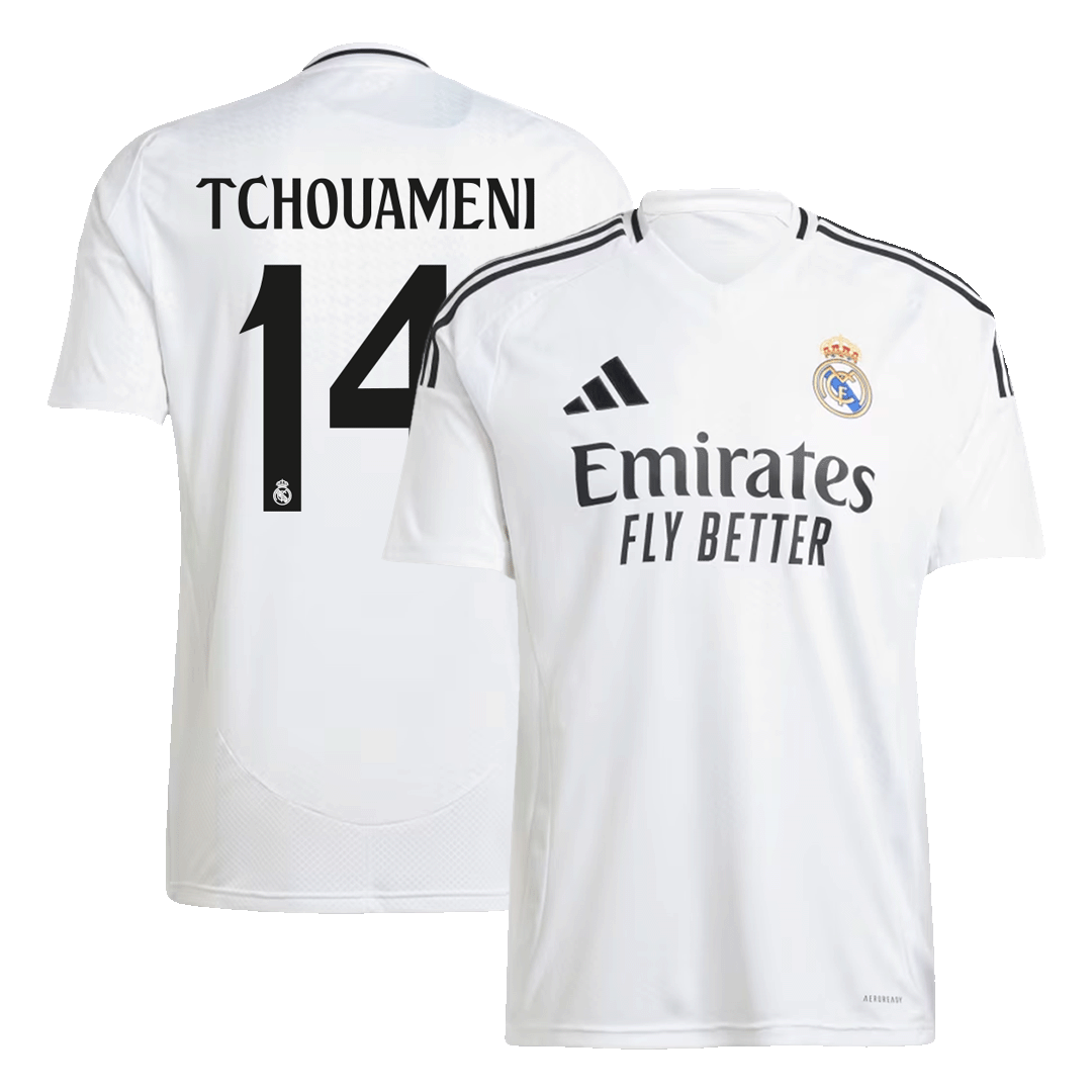 TCHOUAMENI #14 Real Madrid Home Soccer Jersey 2024/25