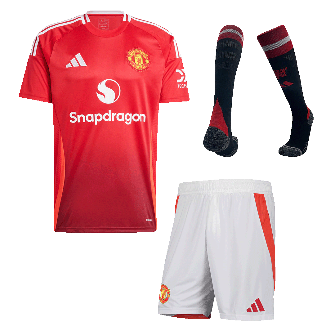 Manchester United Home Jerseys Full Kit 2024/25