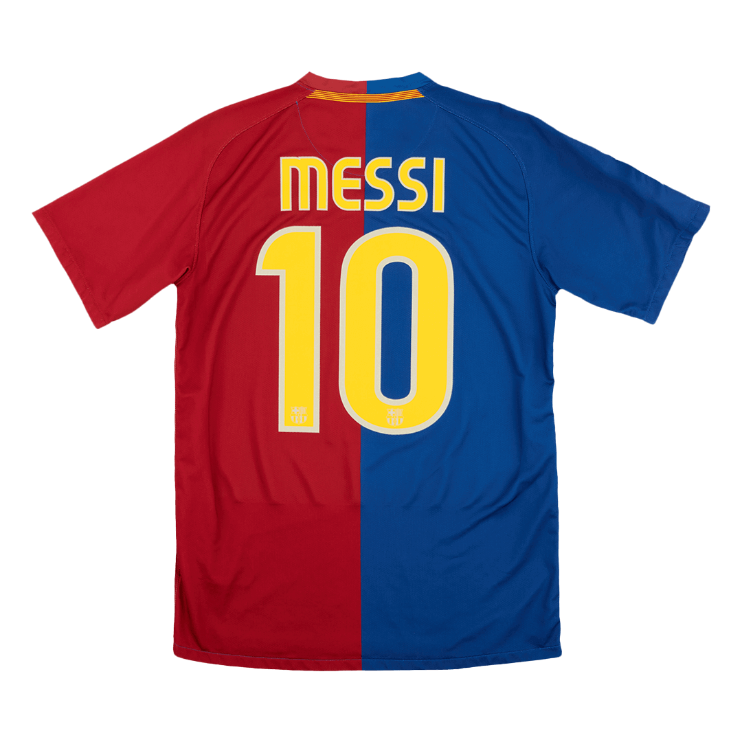 Vintage Soccer Jersey MESSI #10 Barcelona Home 2008/09 - UCL