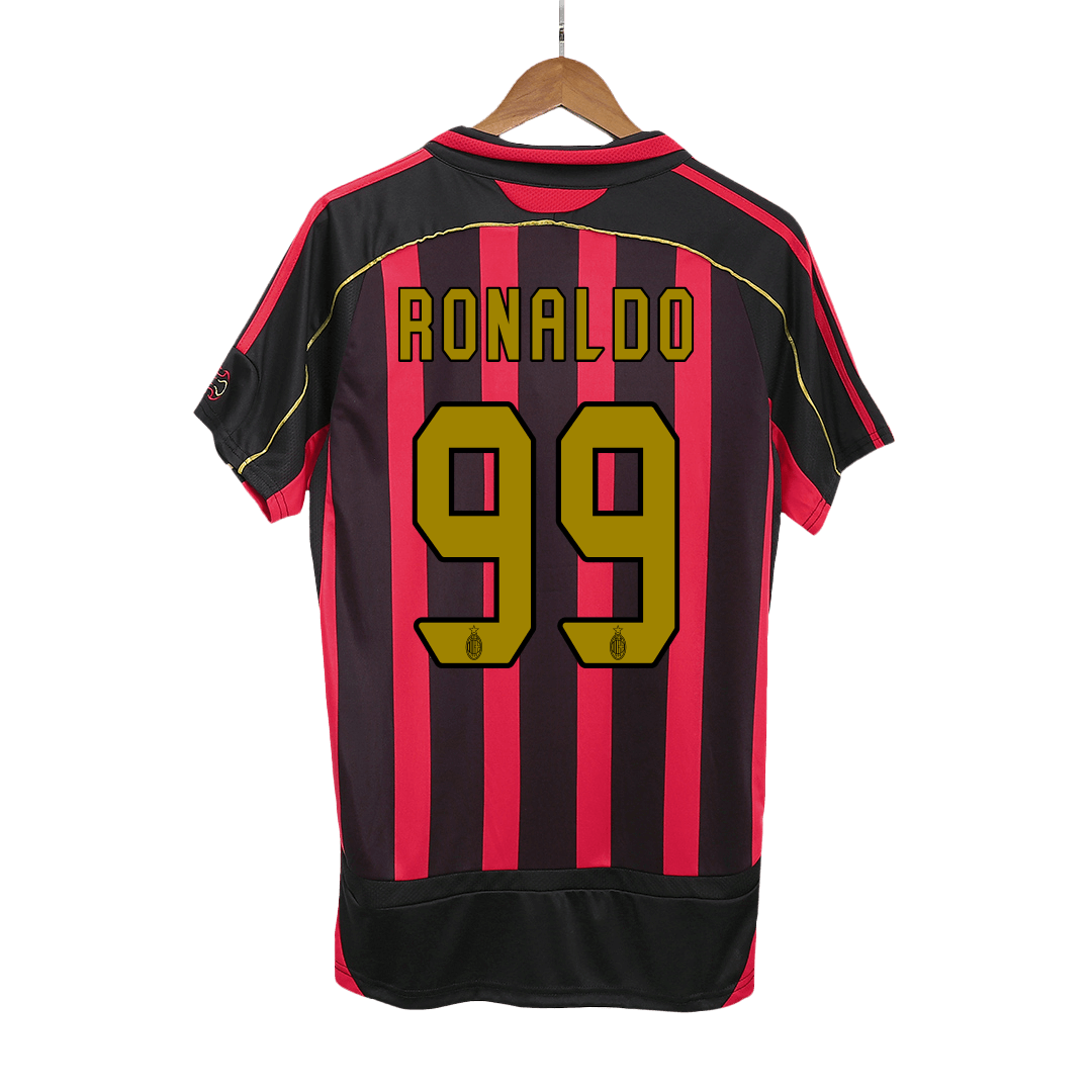 Vintage Soccer Jersey RONALDO #99 AC Milan Home 2006/07