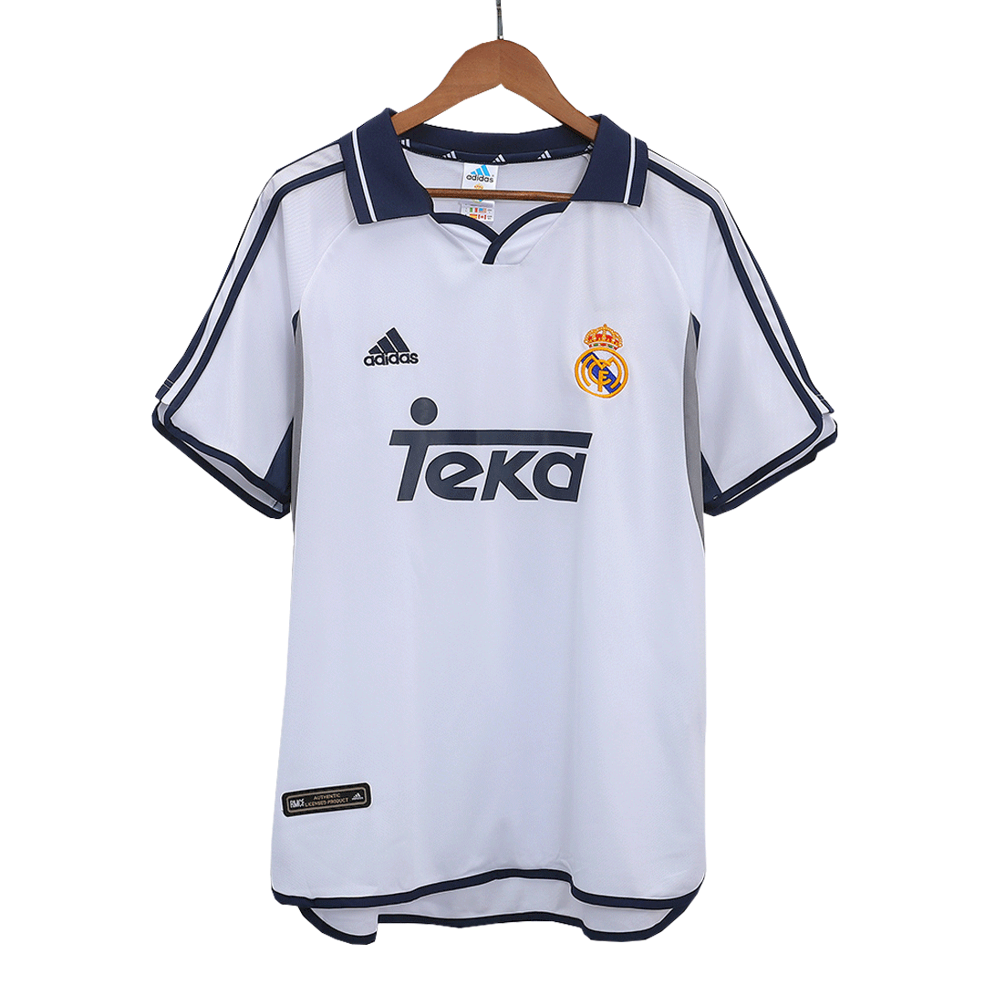 Vintage Soccer Jersey Real Madrid Home 2000/01