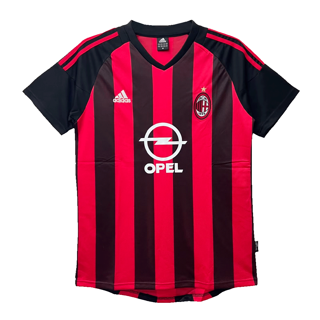 Vintage Soccer Jersey AC Milan Home 2002/03