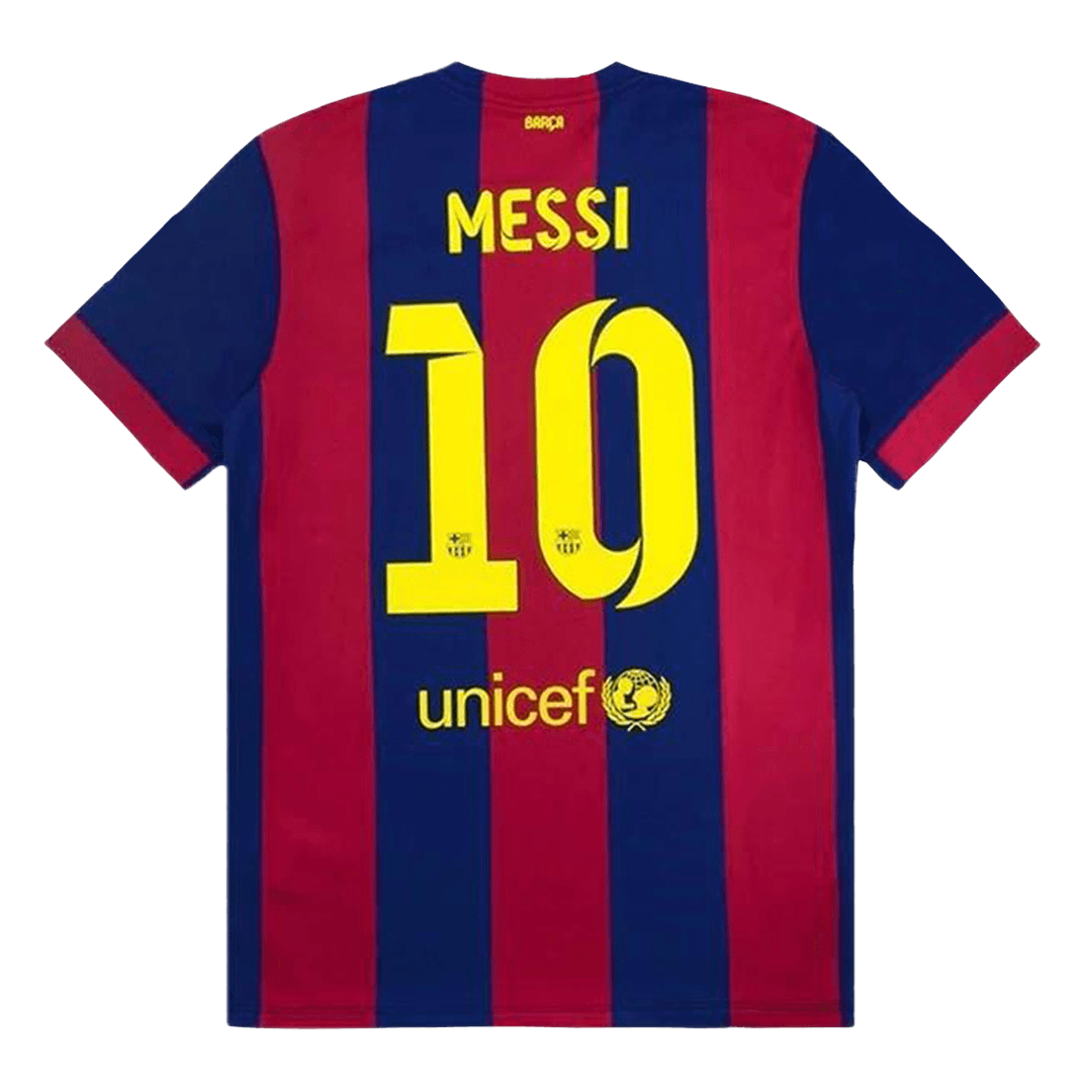 Vintage Soccer Jersey MESSI #10 Barcelona Home 2014/15