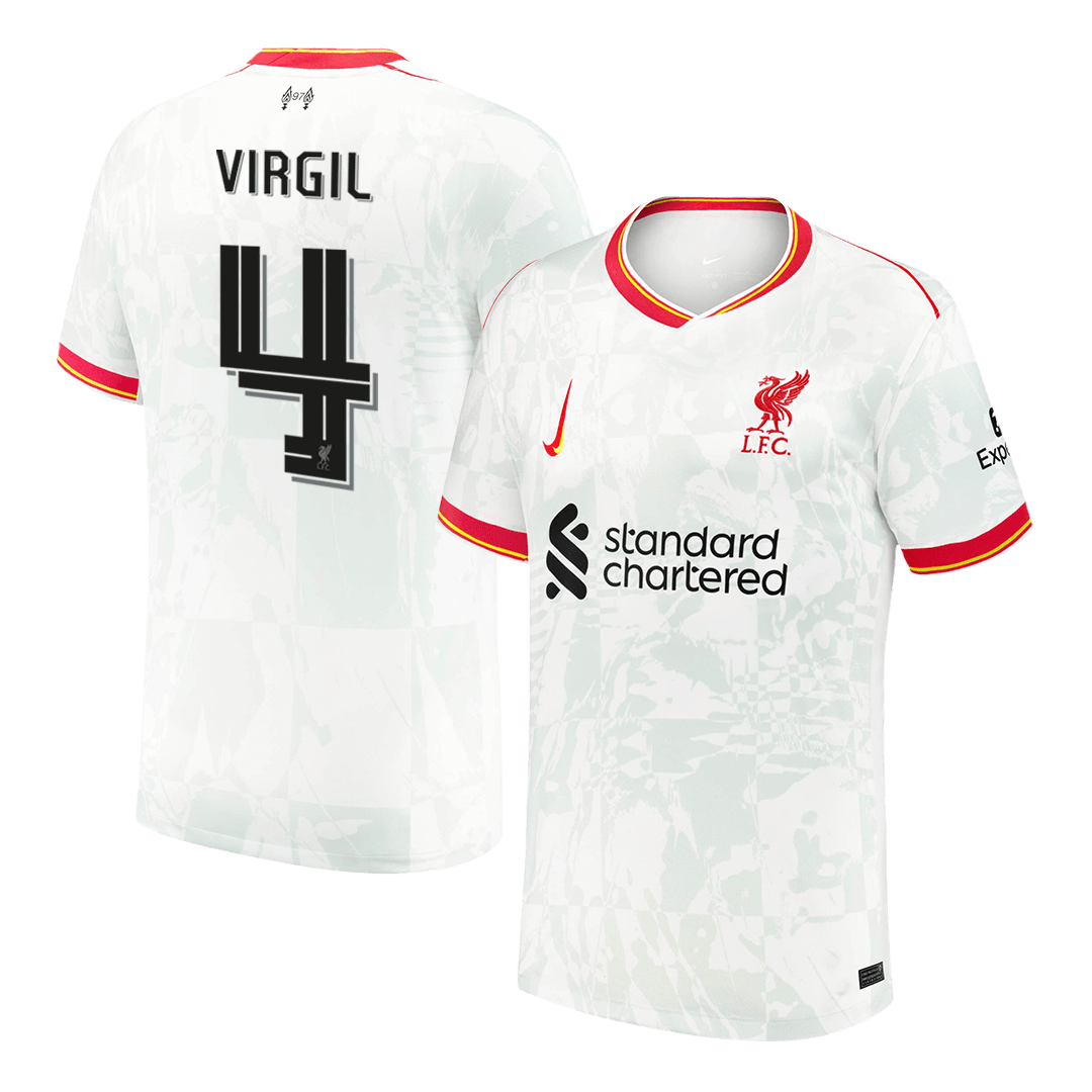 VIRGIL #4 Liverpool Third Away Soccer Jersey 2024/25 - UCL