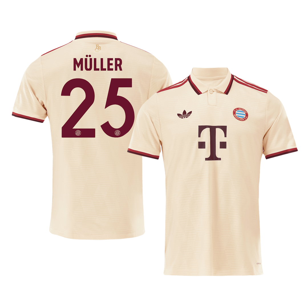 M??LLER #25 Bayern Munich Third Away Soccer Jersey 2024/25 - UCL