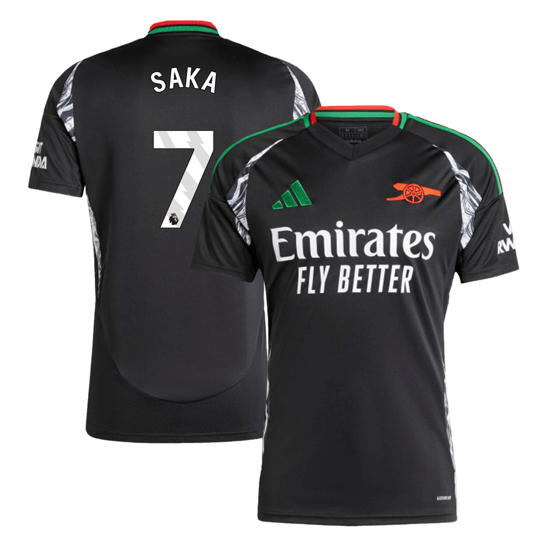 SAKA #7 Arsenal Away Soccer Jersey 2024/25