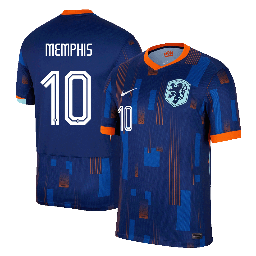 MEMPHIS #10 Netherlands Away Soccer Jersey EURO 2024