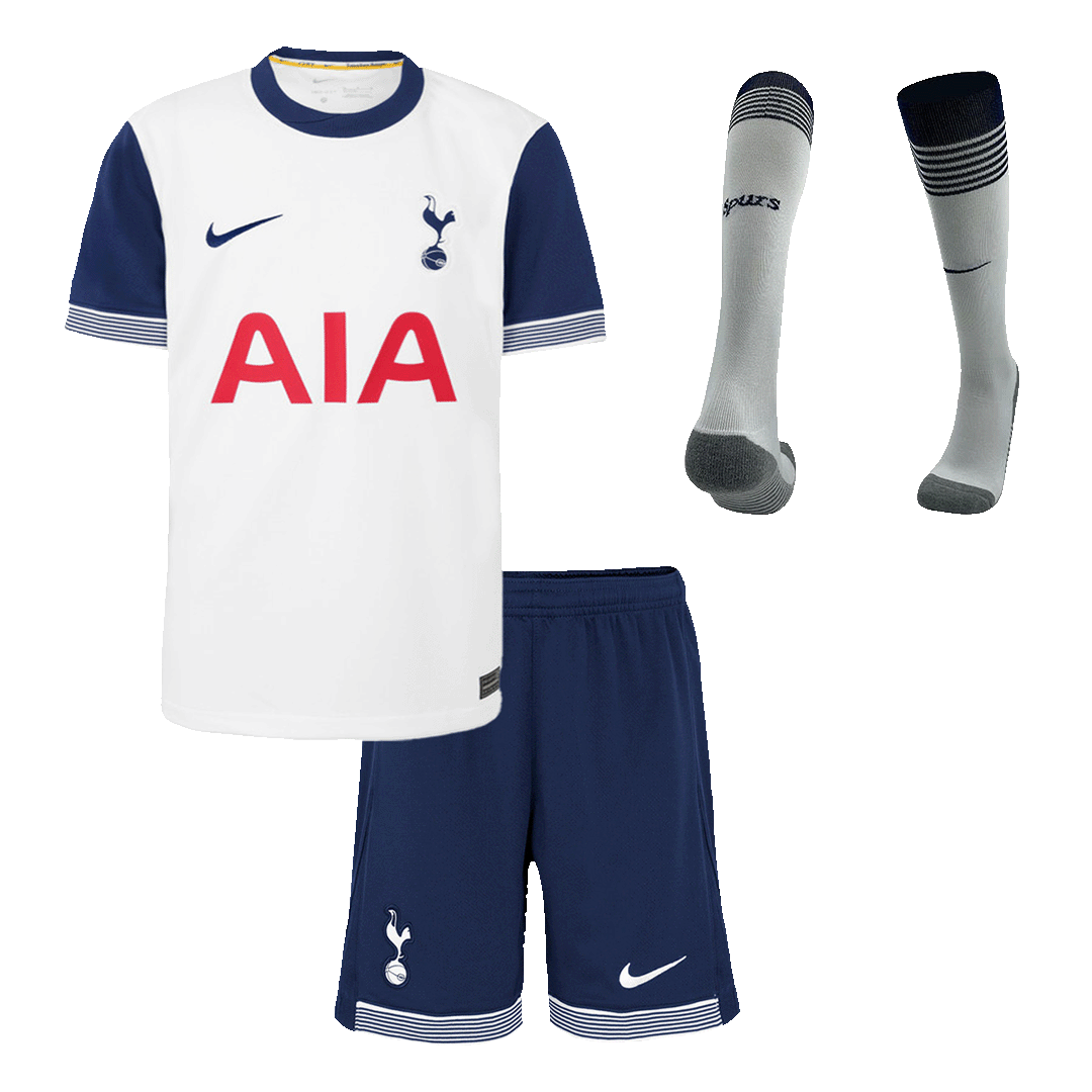 Tottenham Hotspur Home Kids Soccer Jerseys Full Kit 2024/25