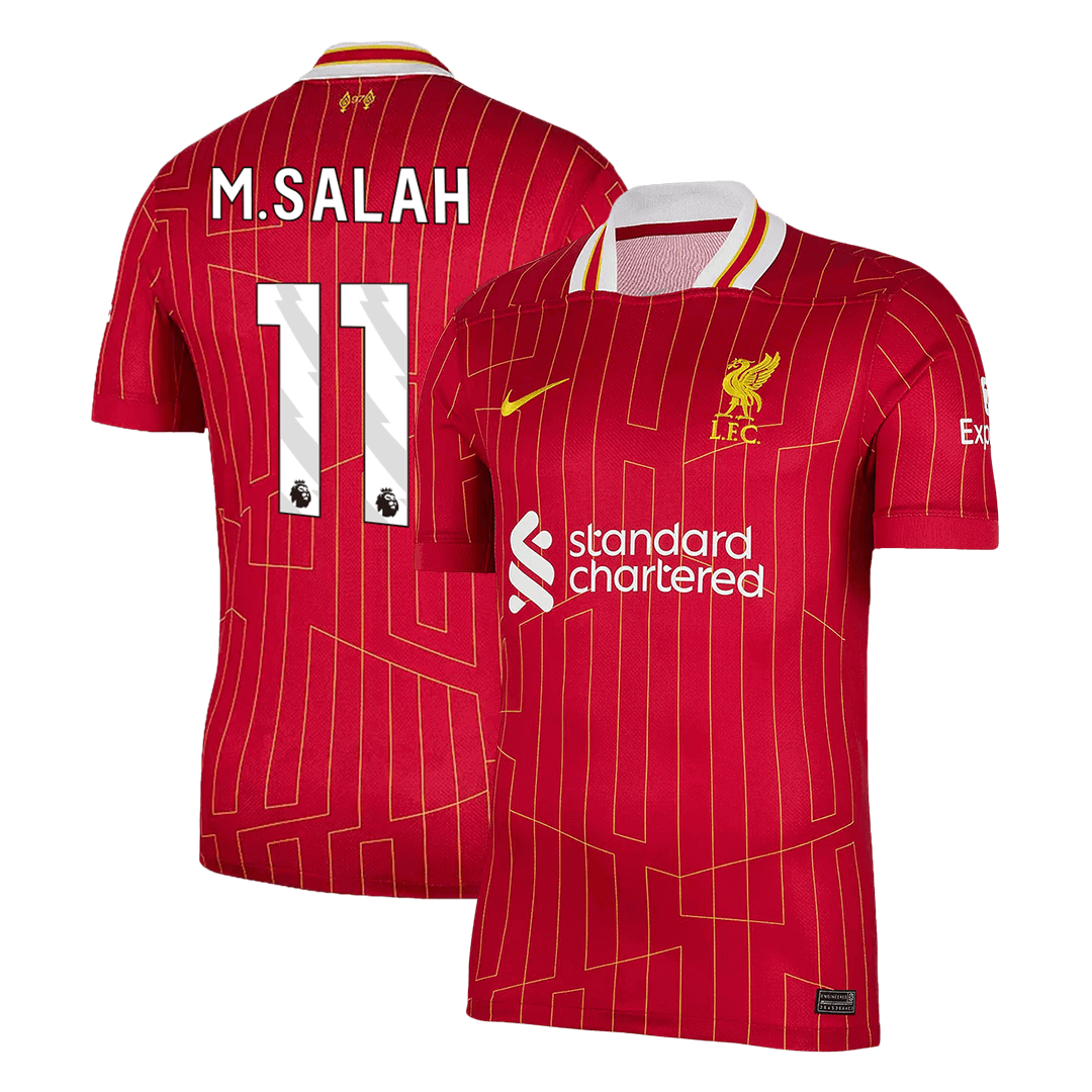 M.SALAH #11 Liverpool Home Soccer Jersey 2024/25