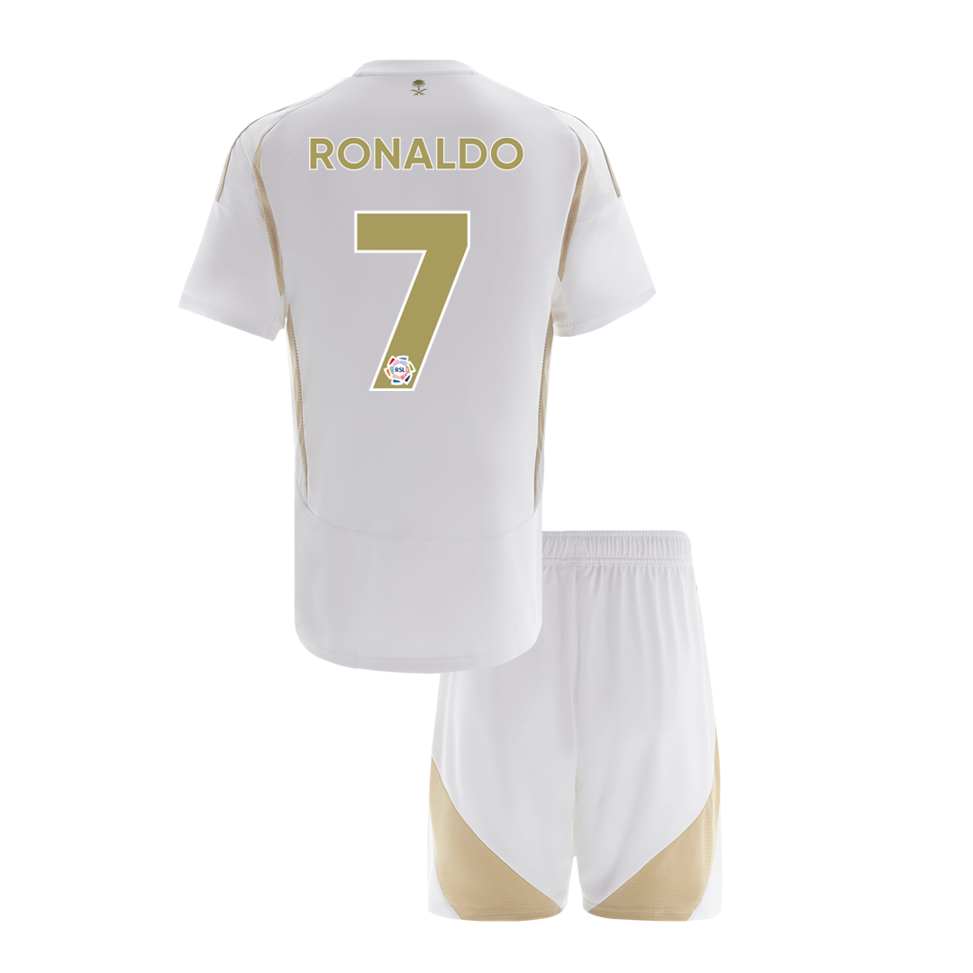 RONALDO #7 Al Nassr Third Away Kids Soccer Jerseys Kit 2024/25