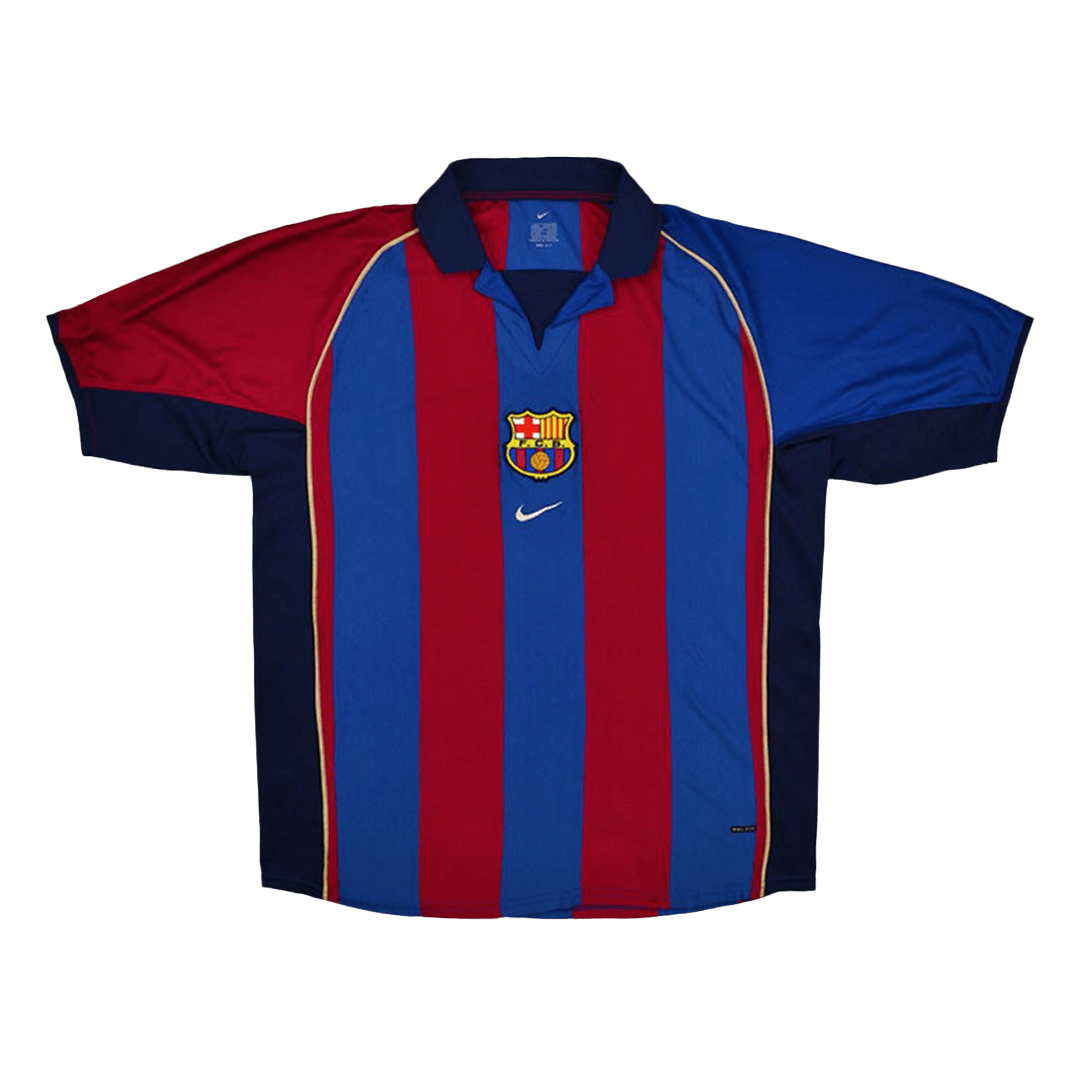 Vintage Soccer Jersey Barcelona Home 2001/02