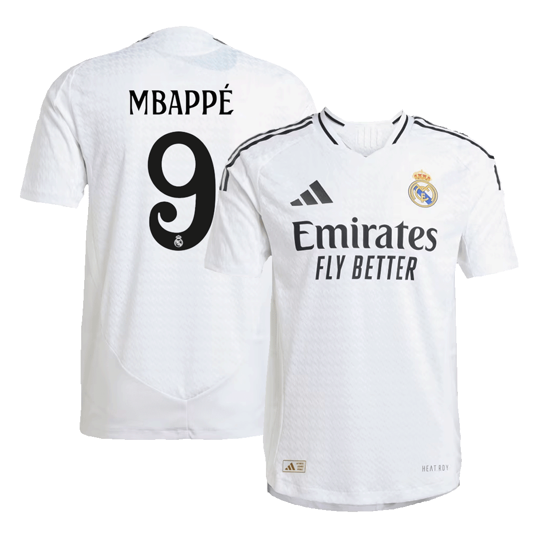 MBAPP #9 Real Madrid Home Authentic Soccer Jersey 2024/25