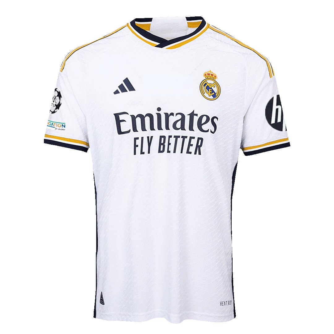 Real Madrid Home Authentic Soccer Jersey 2023/24 - UCL