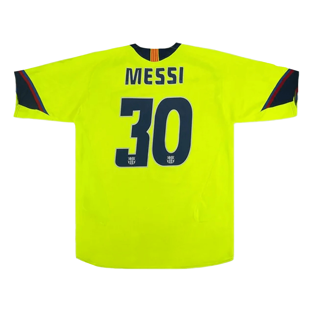 Vintage Soccer Jersey MESSI #30 Barcelona Away 2005/06