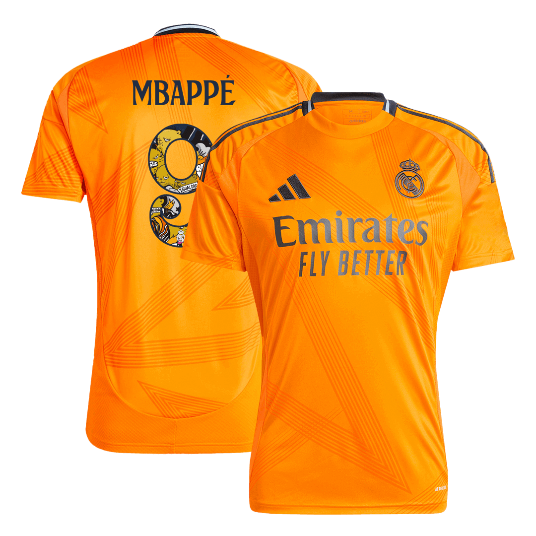 MBAPP #9 Real Madrid Away Soccer Jersey 2024/25 - Bear Champ Font