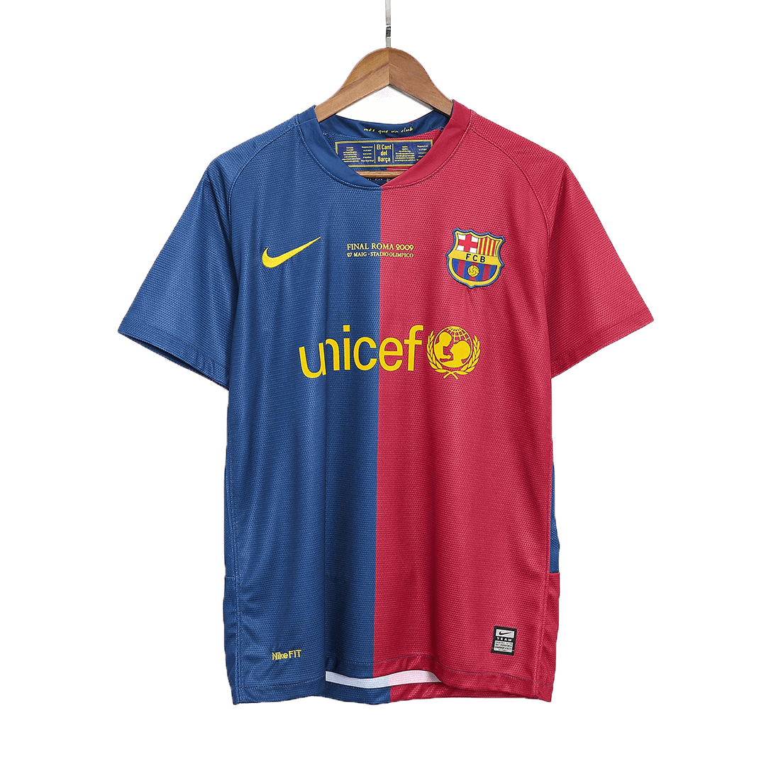 Vintage Soccer Shirts Barcelona Home 2008/09 - UCL Final