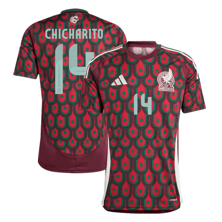 CHICHARITO #14 Mexico Home Soccer Jersey Copa America 2024