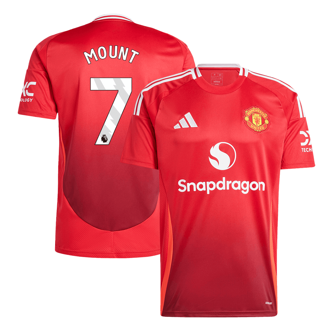 MOUNT #7 Manchester United Home Soccer Jersey 2024/25