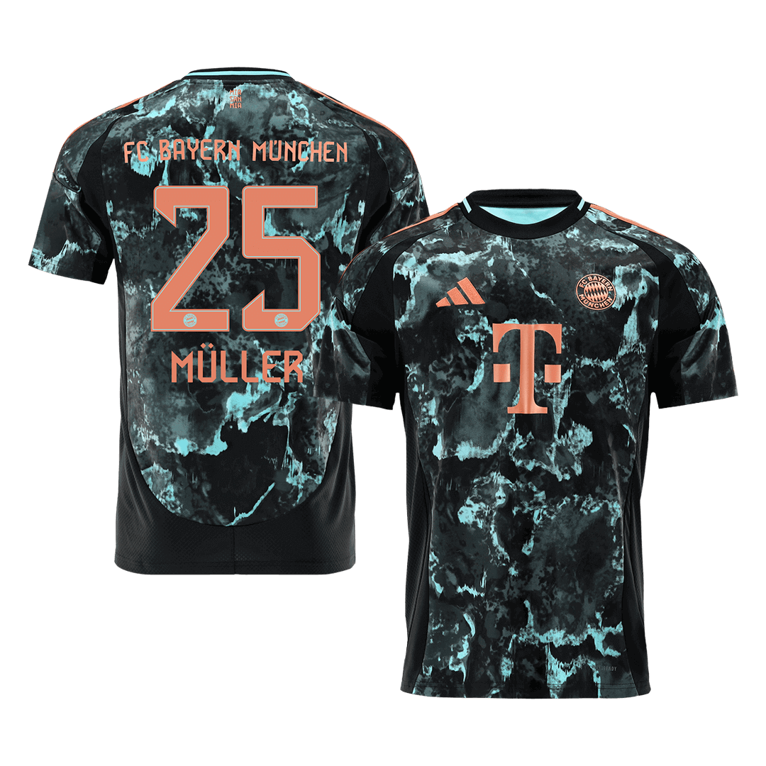 M??LLER #25 Bayern Munich Away Soccer Jersey 2024/25