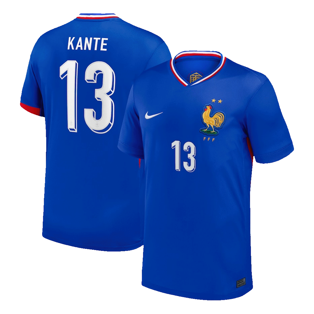 KANTE #13 France Home Soccer Jersey EURO 2024