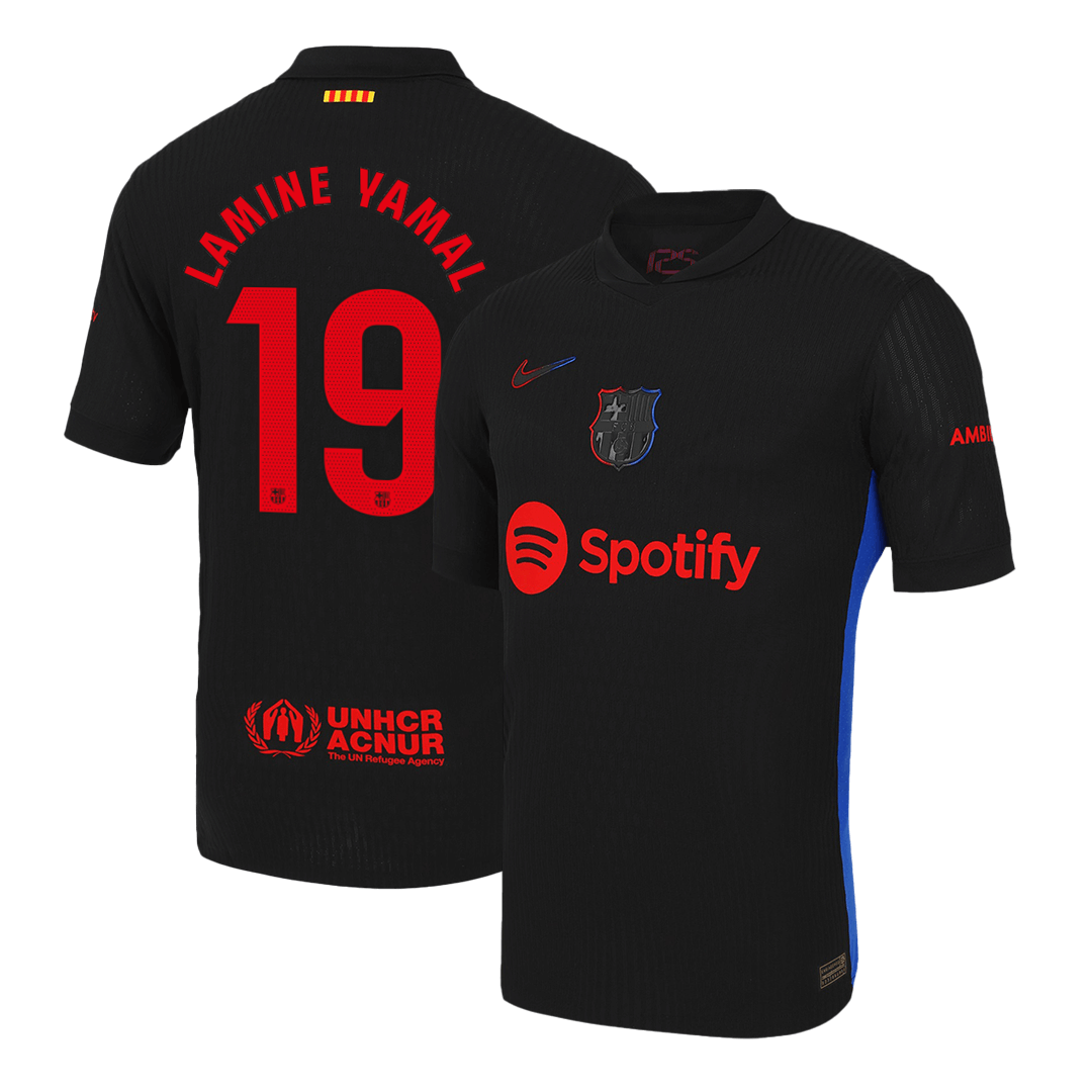 LAMINE YAMAL #19 Barcelona Away Authentic Soccer Jersey 2024/25